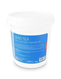 body scrub with essentail oils rose